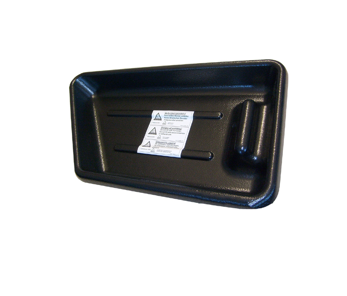 Residual water tray